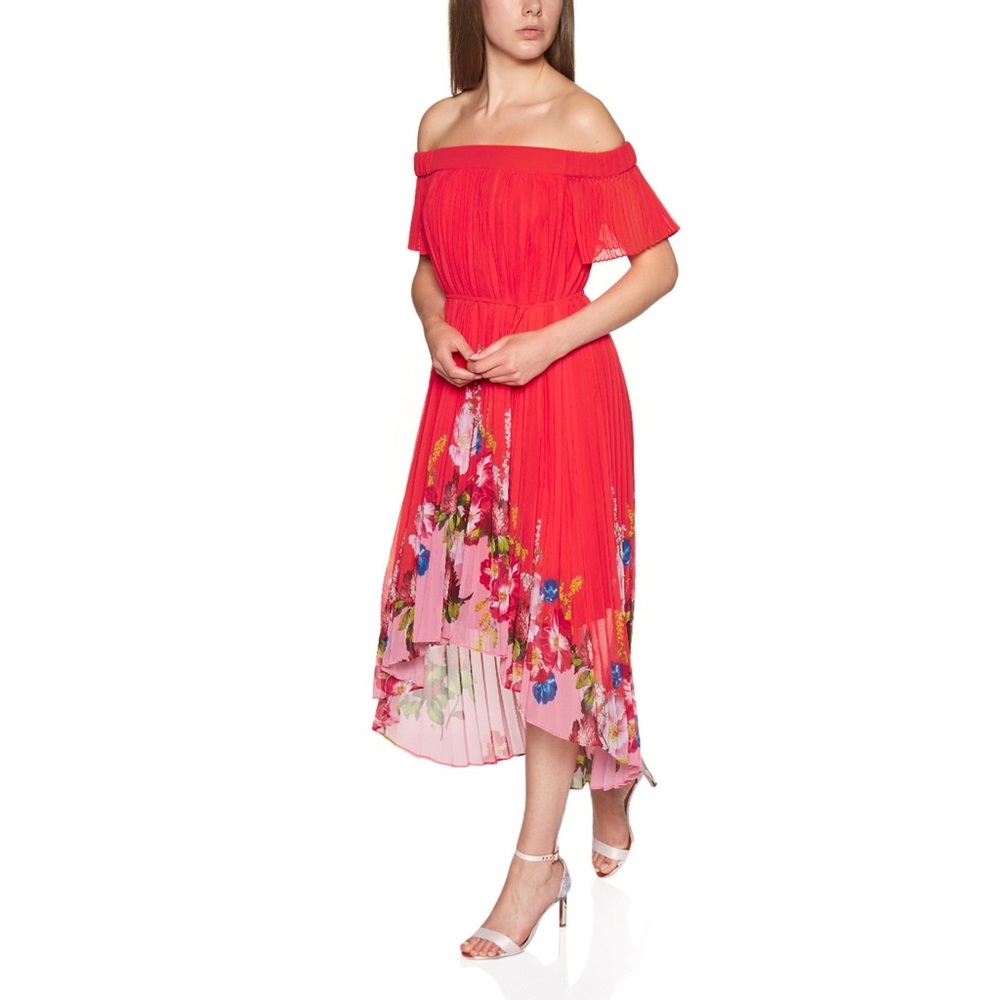 Red Floral Ted Baker Dress